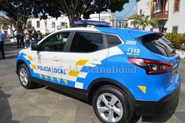 Presentación de los nuevos vehículos de la Policía Local de Telde (Foto TA)